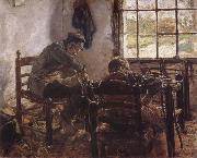 Max Liebermann Cobbler-s Workshop painting